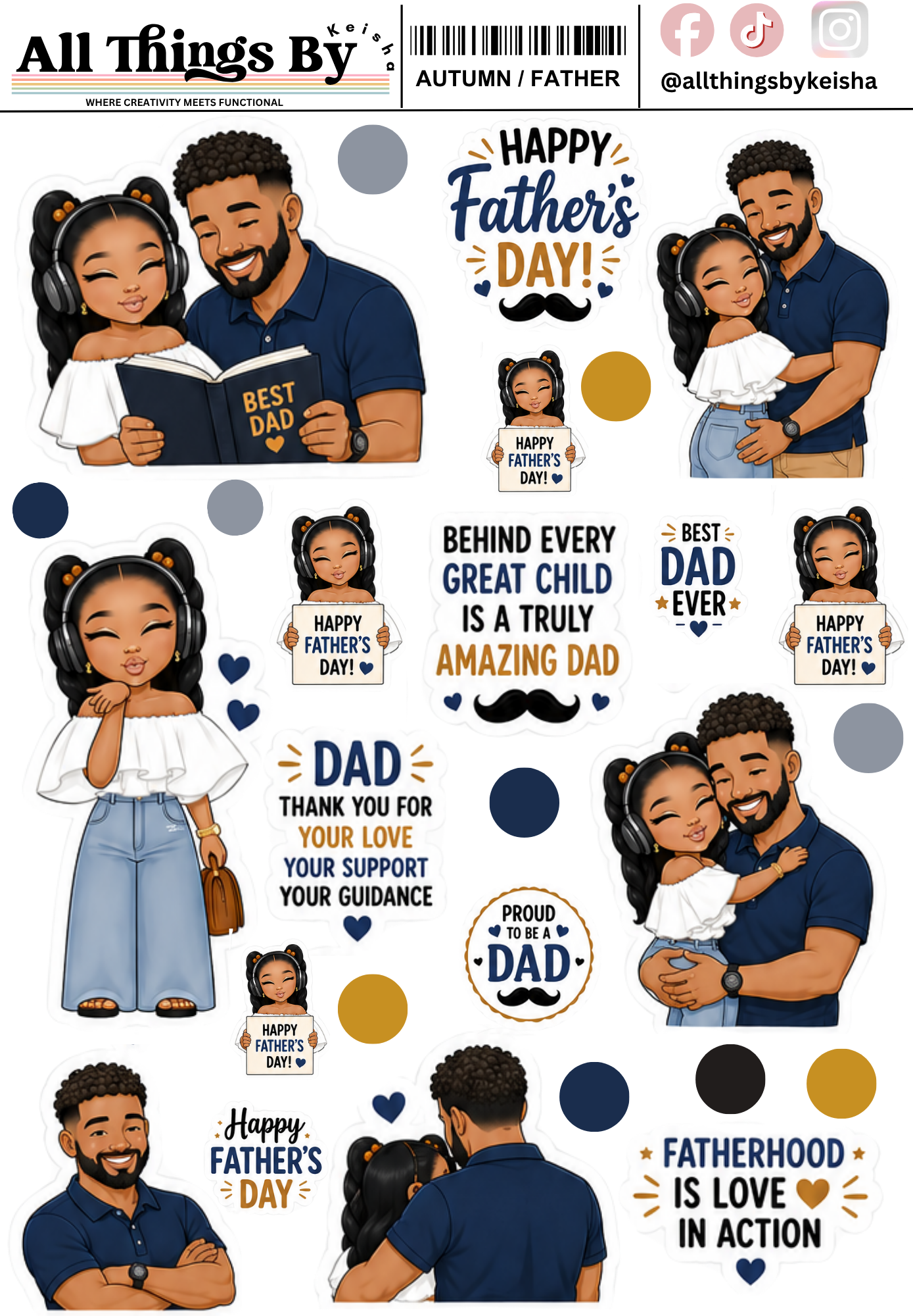 GLAM KIDS CELEBRATING FATHER'S DAY