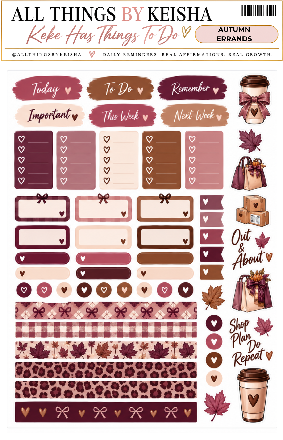 Autumn Errands - 2-Page Functional Kit