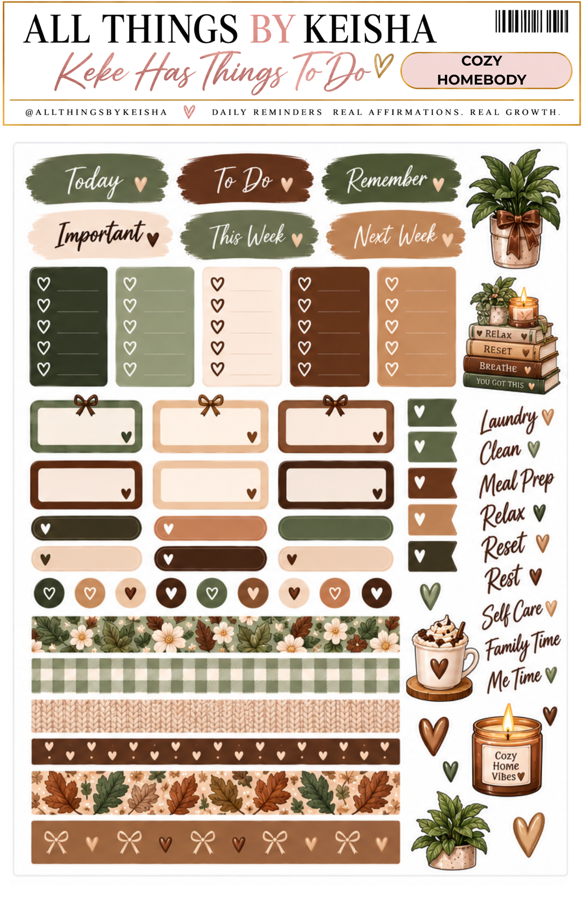 Cozy Homebody - 2-Page Functional Kit