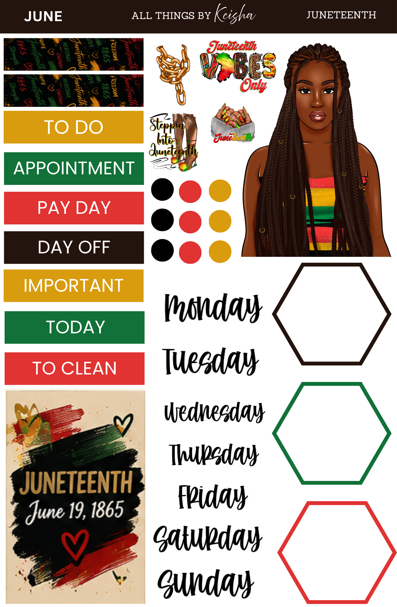 ATBK MONTHLY STICKER CLUB- JUNETEENTH