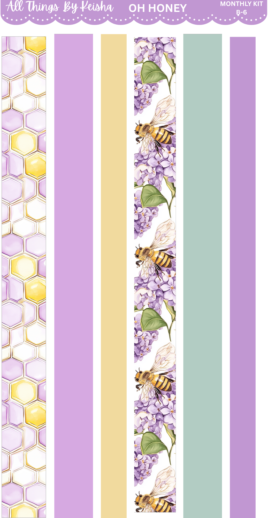 OH HONEY - B6 STICKER SHEET