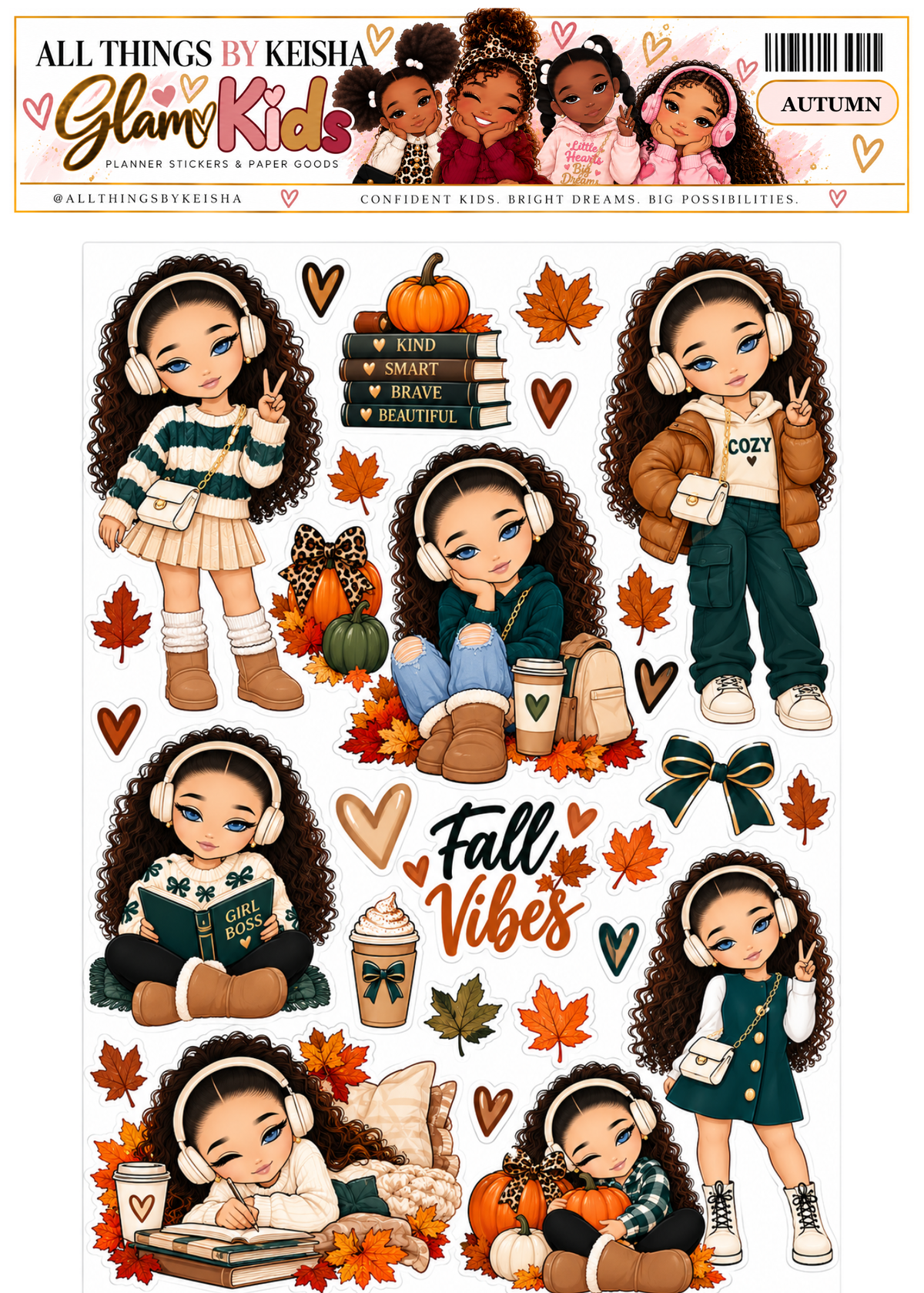 Autumn Fall Finds | Planner Sticker Sheet