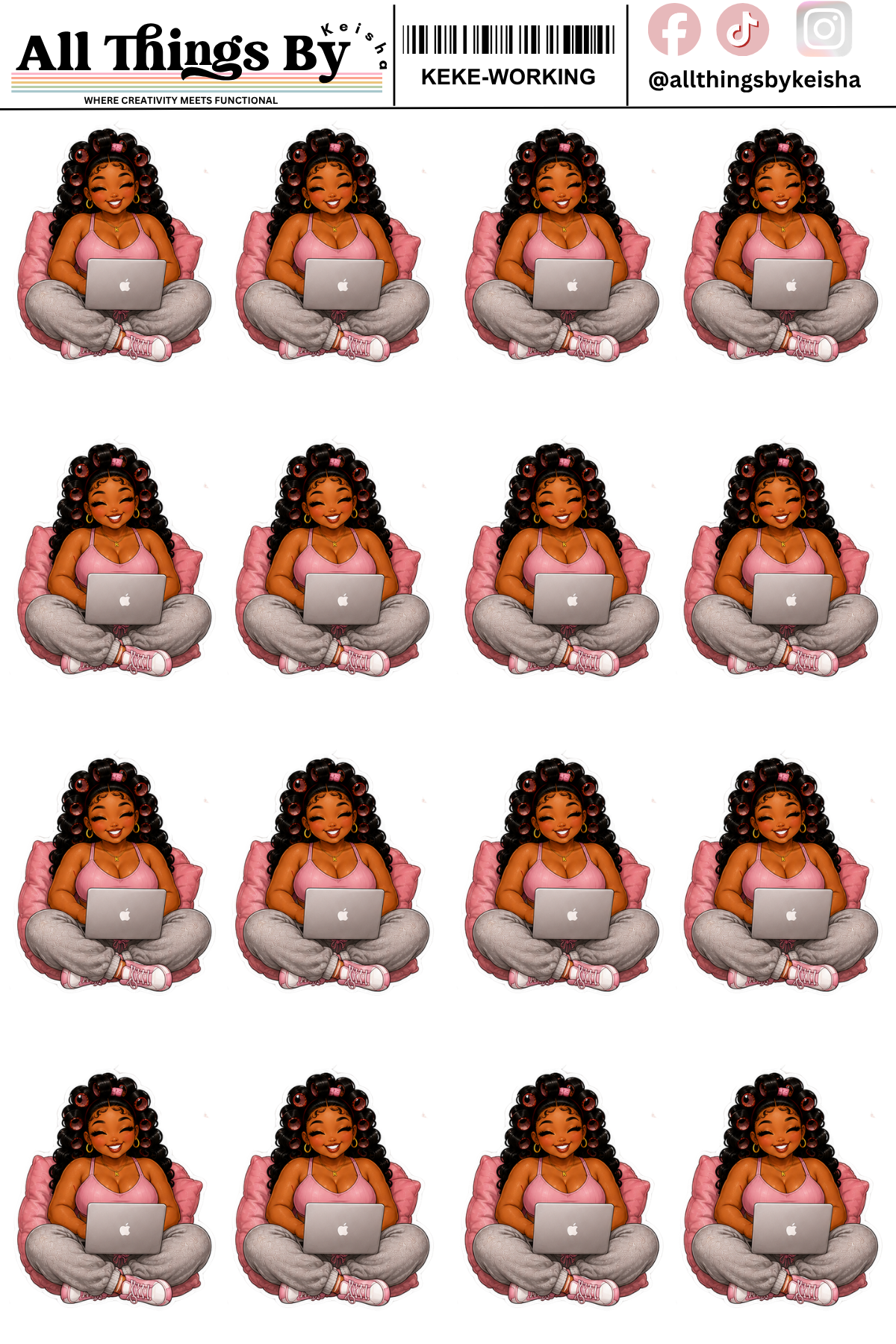 KEKE WORKING ICON