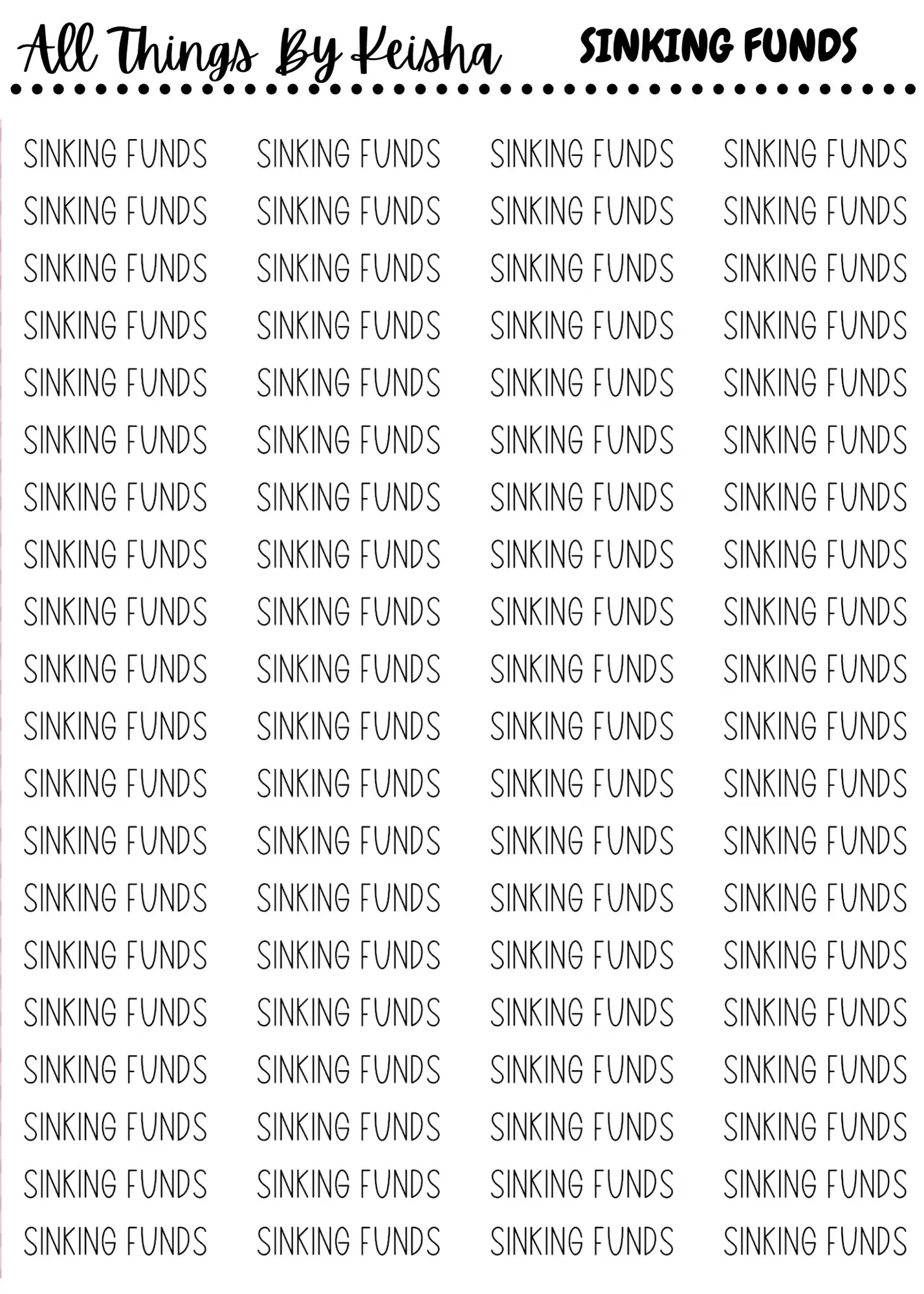 VARIOUS SCRIPT STICKERS ALL THINGS BY KESHA