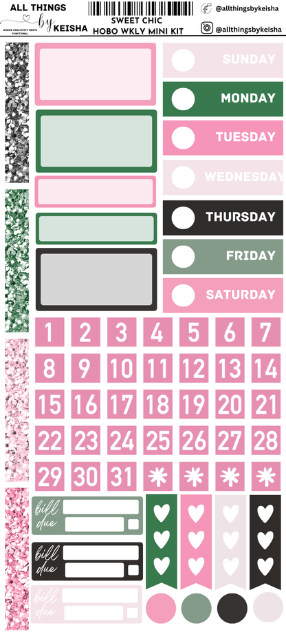 SWEET CHIC HOBO WEEKS WEEKLY KIT