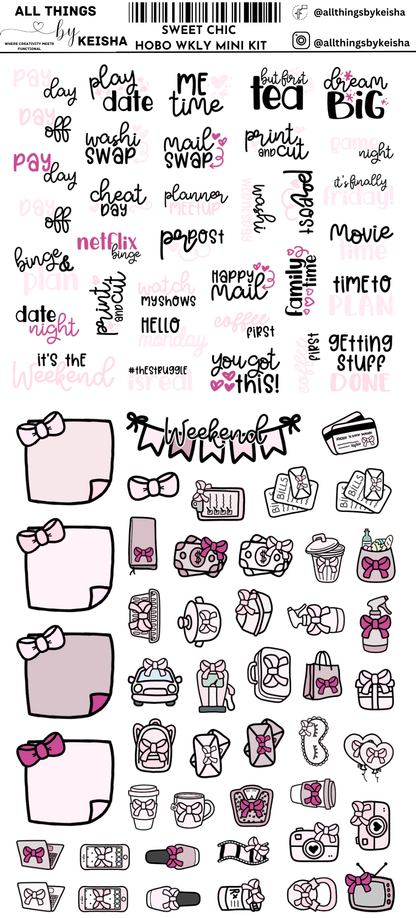 SWEET CHIC HOBO WEEKS WEEKLY KIT