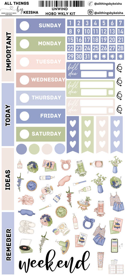 UNWIND HOBO WEEKS WEEKLY KIT