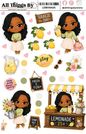 KEKE FANCY LEMONADE STICKER SHEET