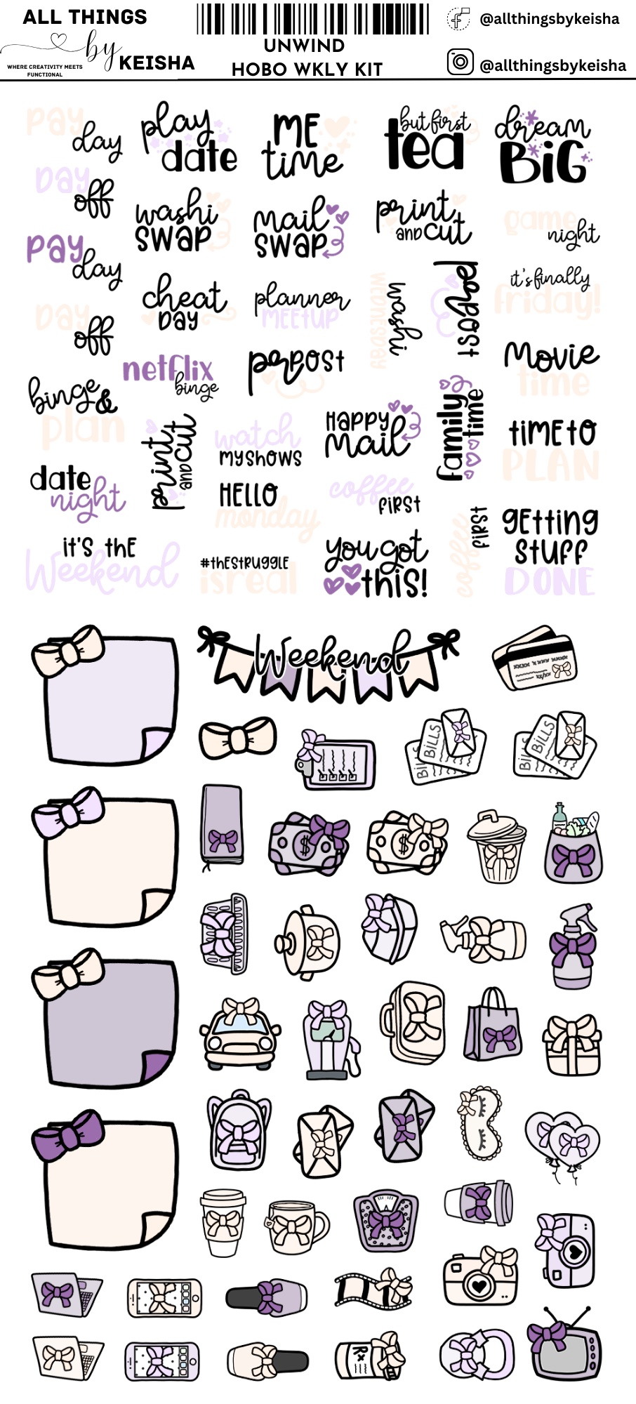 UNWIND HOBO WEEKS WEEKLY KIT
