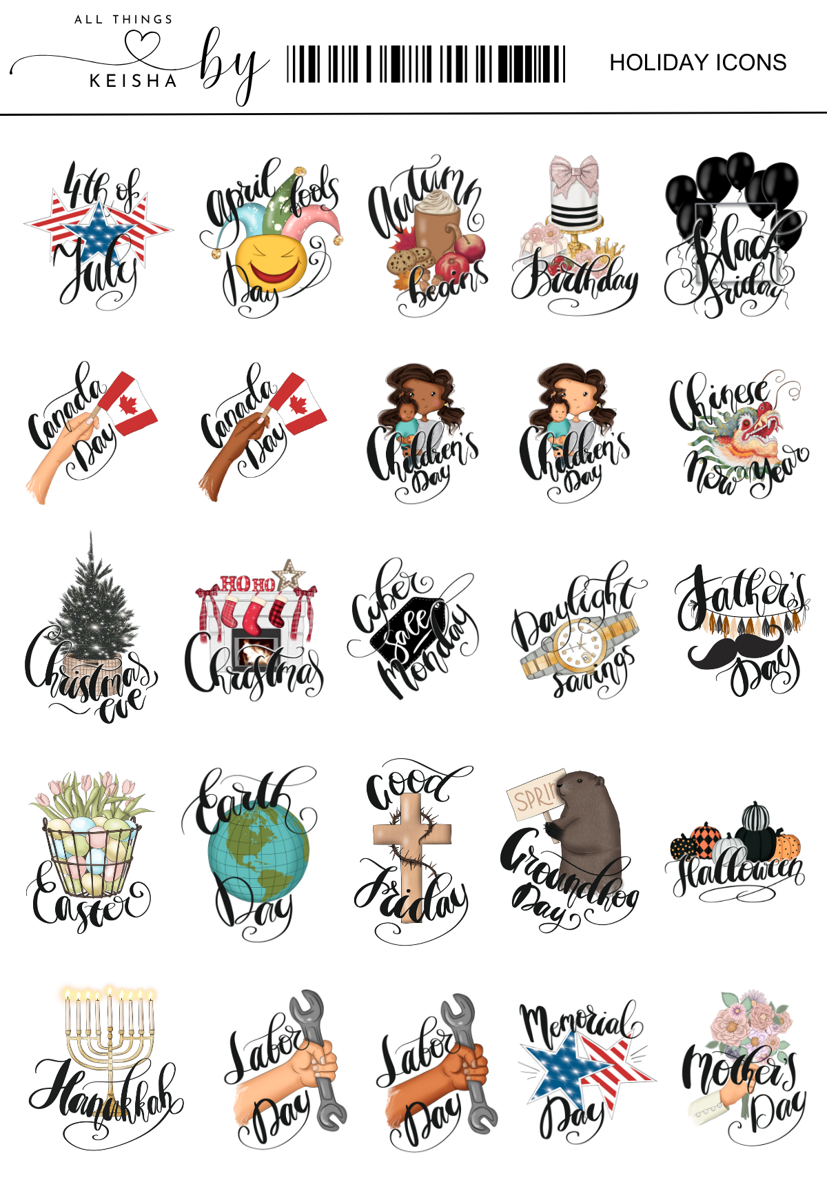 HOLIDAY ICONS