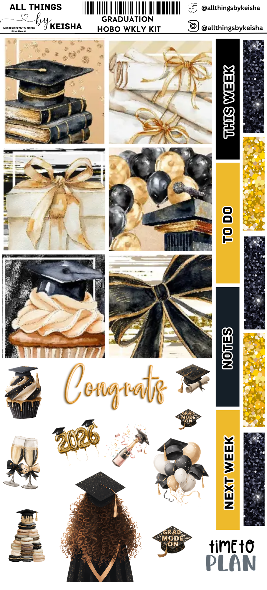 GRADUATION HOBO WEEKLY KIT