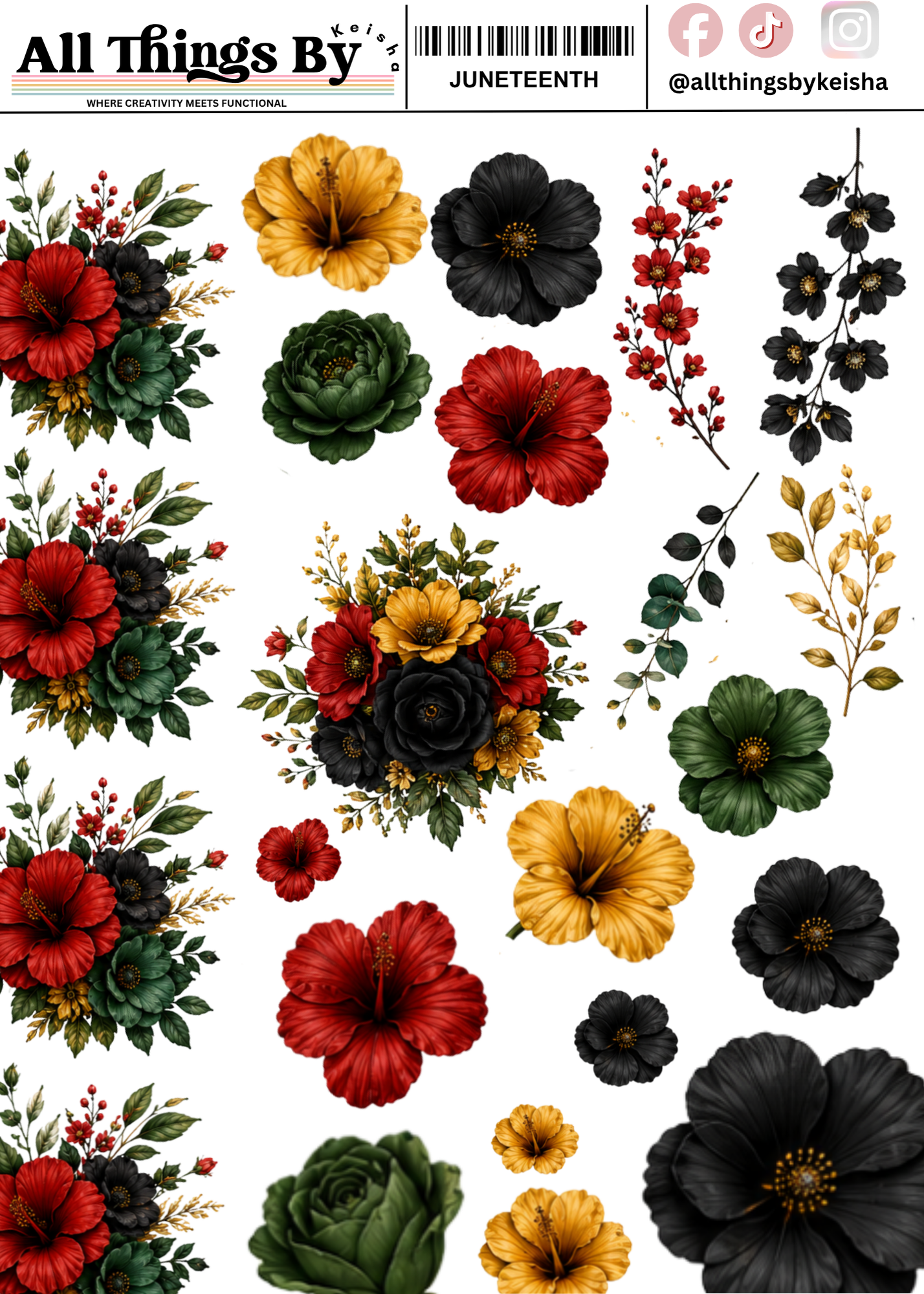 JUNETEENTH FLOWERS