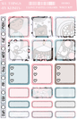 I LOVE PASTEL COLORS HOBO WEEKLY KIT