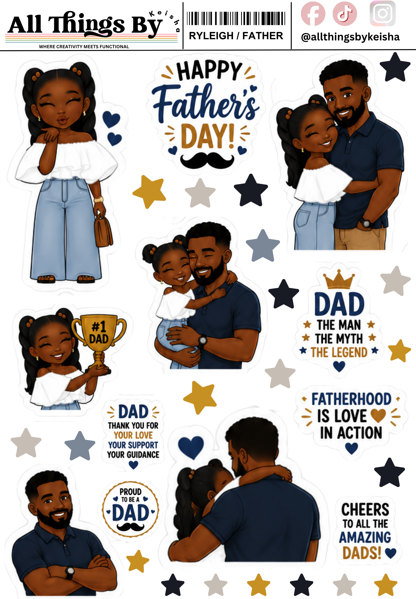 GLAM KIDS  CELEBRATING FATHER'S DAY