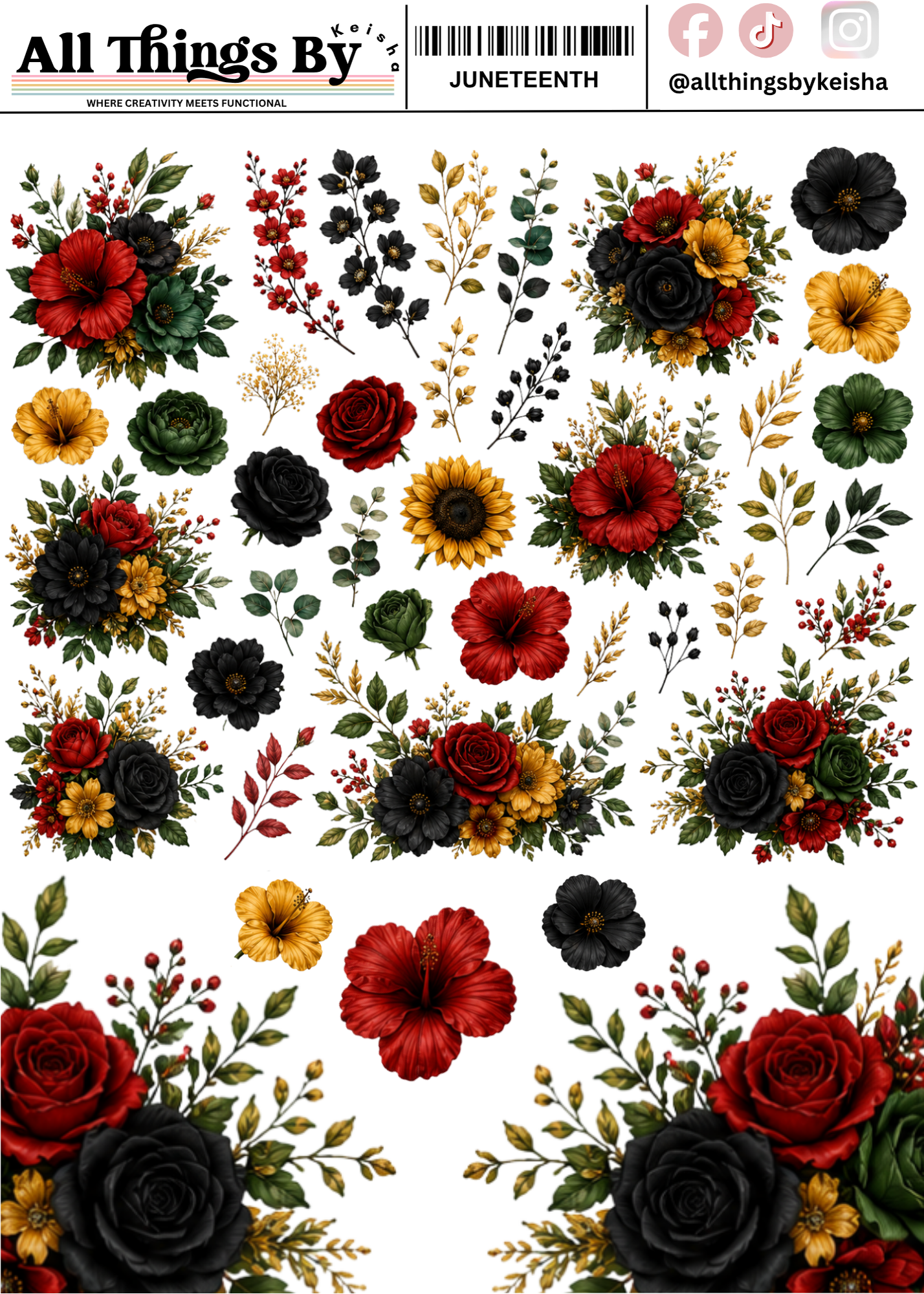 JUNETEENTH FLOWERS