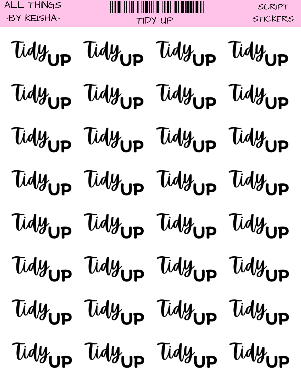 TIDY UP