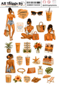 SUMMER FASHION STICKER SHEETS