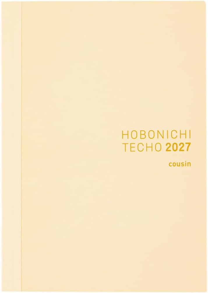 Hobonichi Techo 2027 Cousin English Version - A5 Daily Planner (January/Monday)