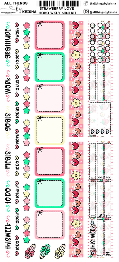 STRAWBERRY LOVE HOBO WEEKS WEEKLY KIT