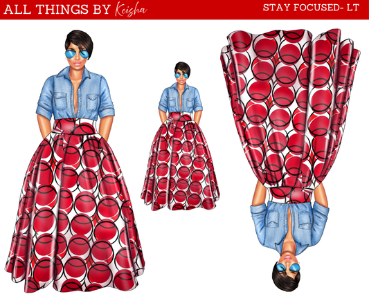 STAY FOCUSED DOLL ALL THINGS BY KESHA: Planner Stickers,LLC