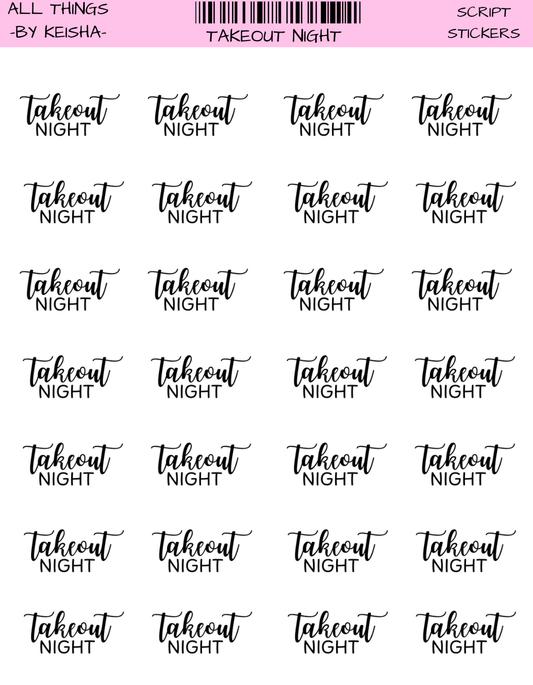 TAKEOUT NIGHT