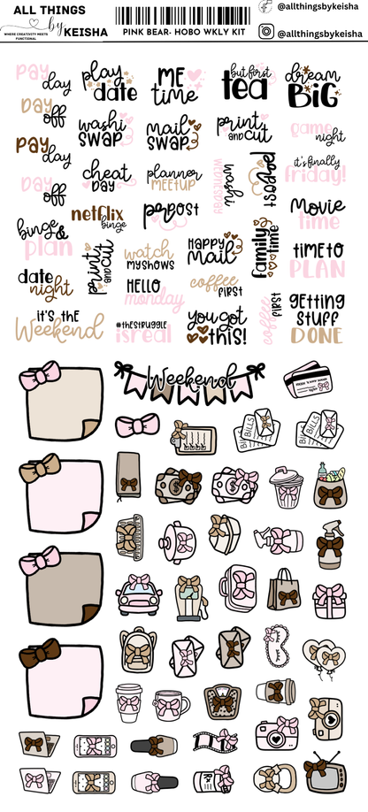 PINK BEAR HOBO KIT