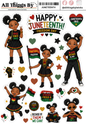 Glam Kids Celebrate Juneteenth  Planner Stickers for Journals & Scrapbooks