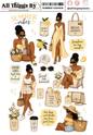 SUMMER FASHION STICKER SHEETS