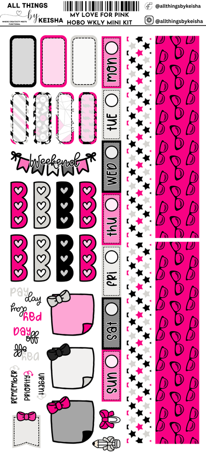 MY LOVE FOR PINK HOBO WEEKS WEKLY KIT