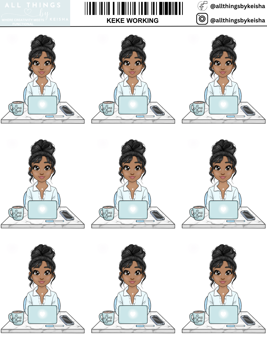KEKE WORKING ICON