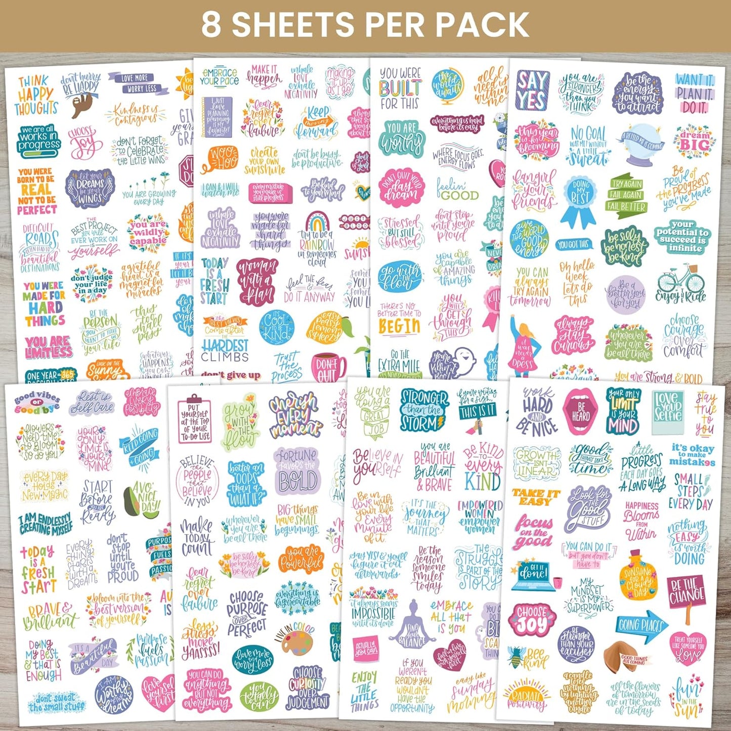 Inspirational & Motivational Quotes Planner Stickers