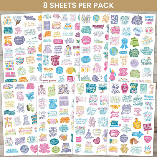 Inspirational & Motivational Quotes Planner Stickers