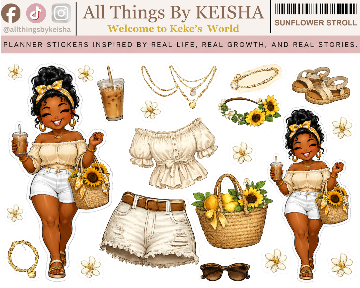 SUNFLOWER STROLL CLOSET PIECE