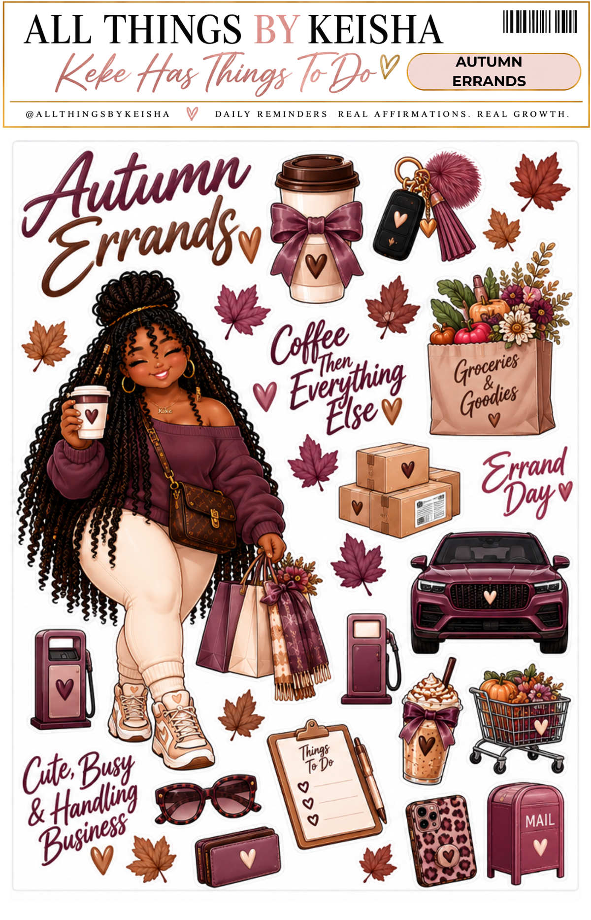 Autumn Errands - 2-Page Functional Kit