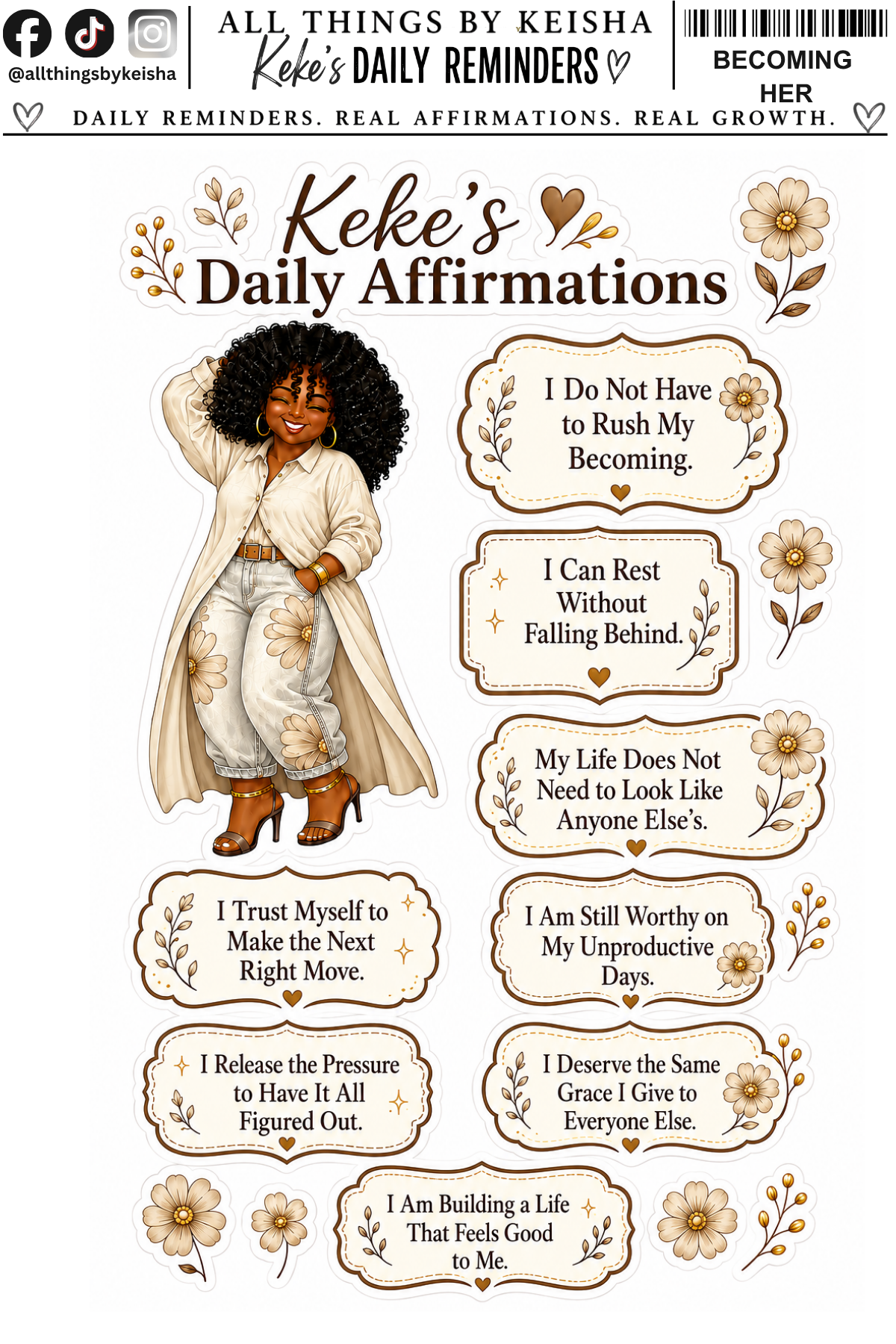 BECOMING HER DAILY AFFIRMATION