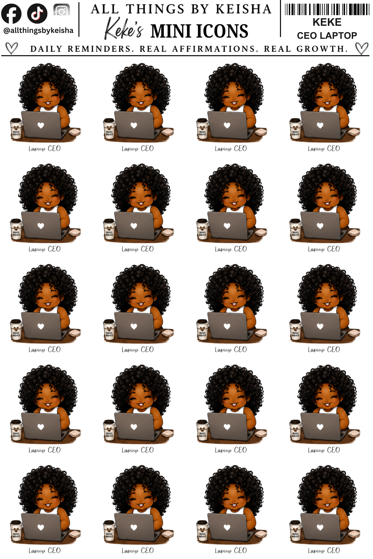 MINI KEKE - GIRL, I HAVE A LOT TO DO ICONS  VOLUME 2