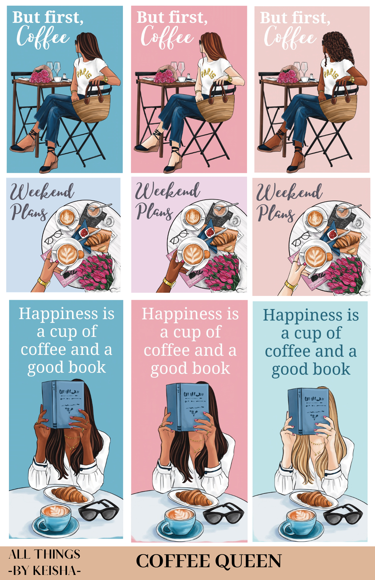 COFFEE QUEEN STICKER PACK