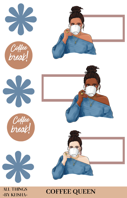 COFFEE QUEEN STICKER PACK
