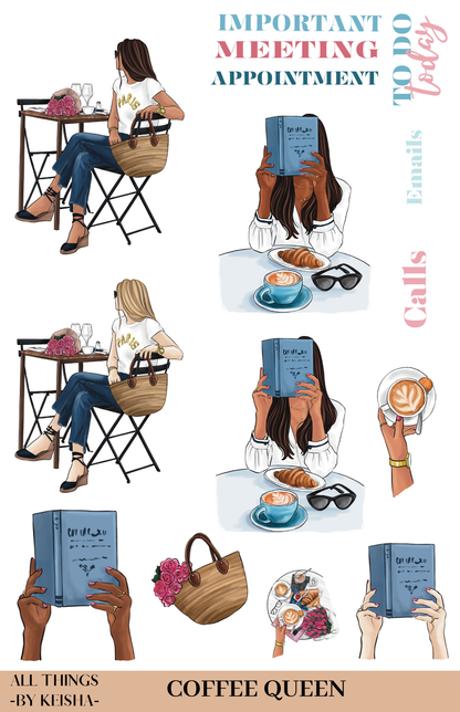 COFFEE QUEEN STICKER PACK