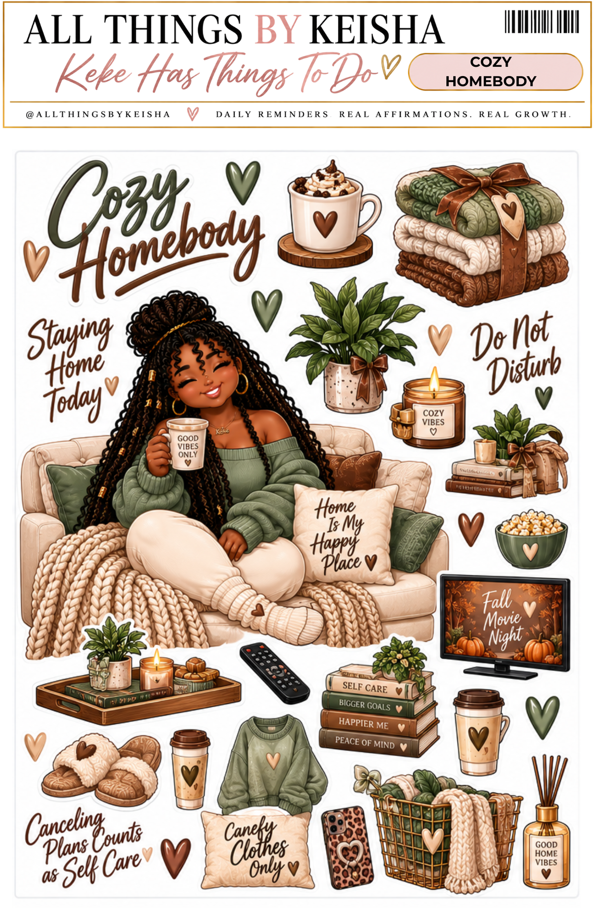 Cozy Homebody - 2-Page Functional Kit