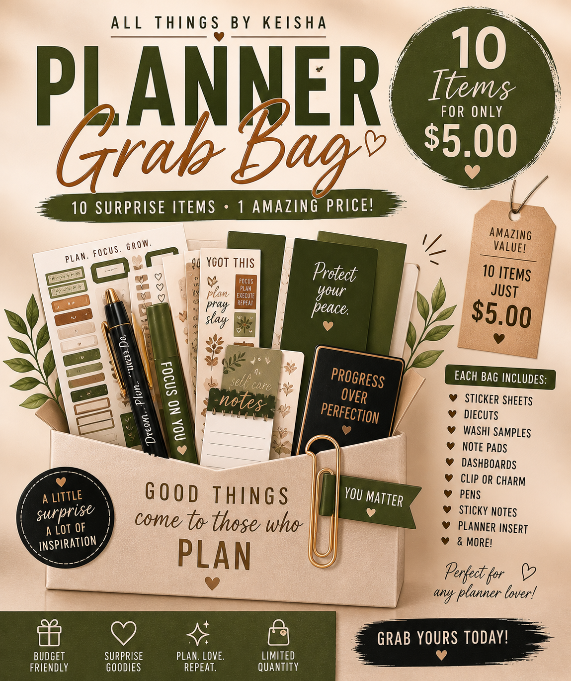 10  PLANNER ITEMS