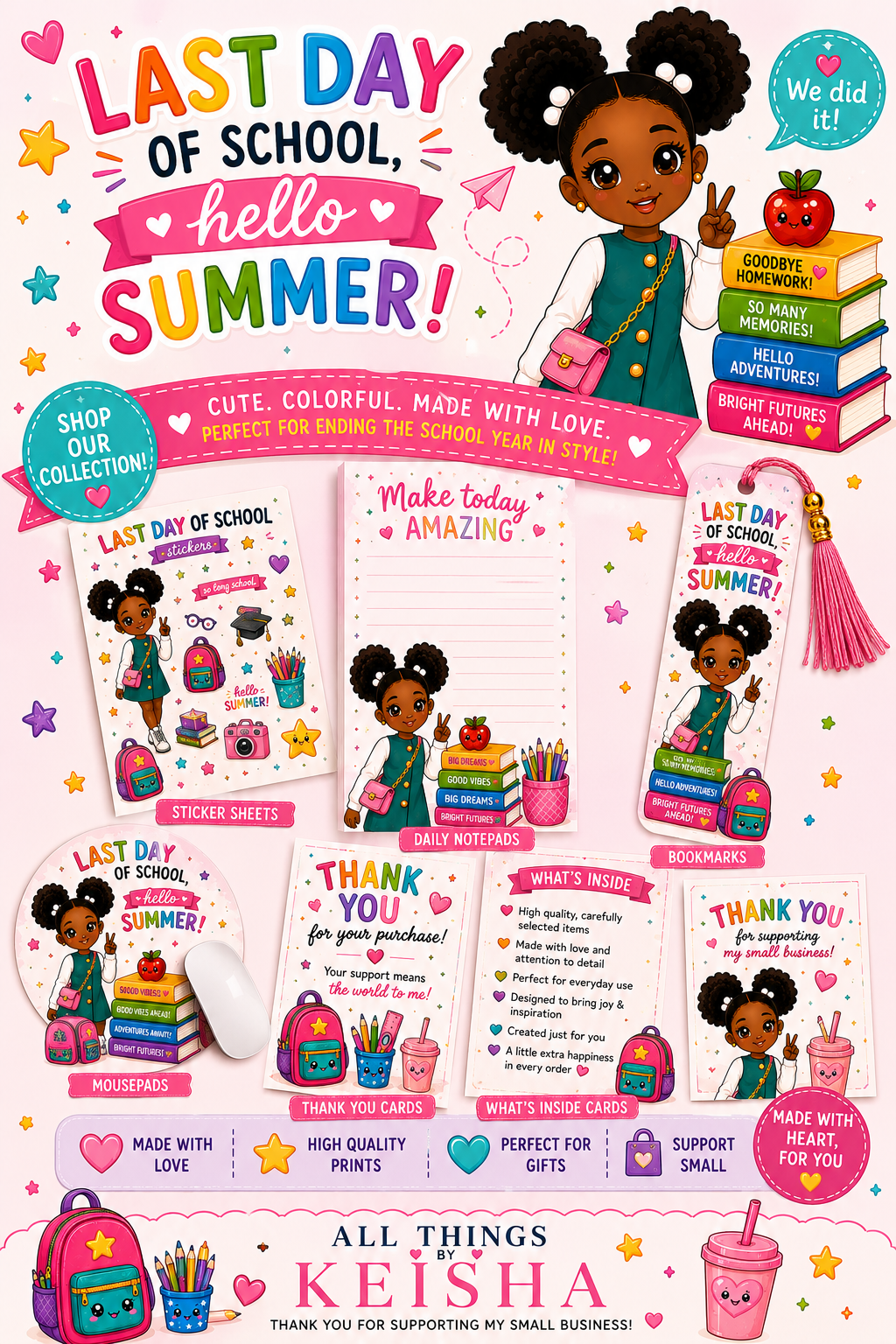 GLAM KIDS - LAST DAY OF SCHOOL  COLLECTION