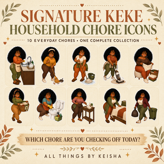 KEKE - HOUSEHOLD CHORES ICONS