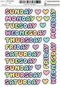 DAYS OF THE WEEK SCRIPT STICKERS