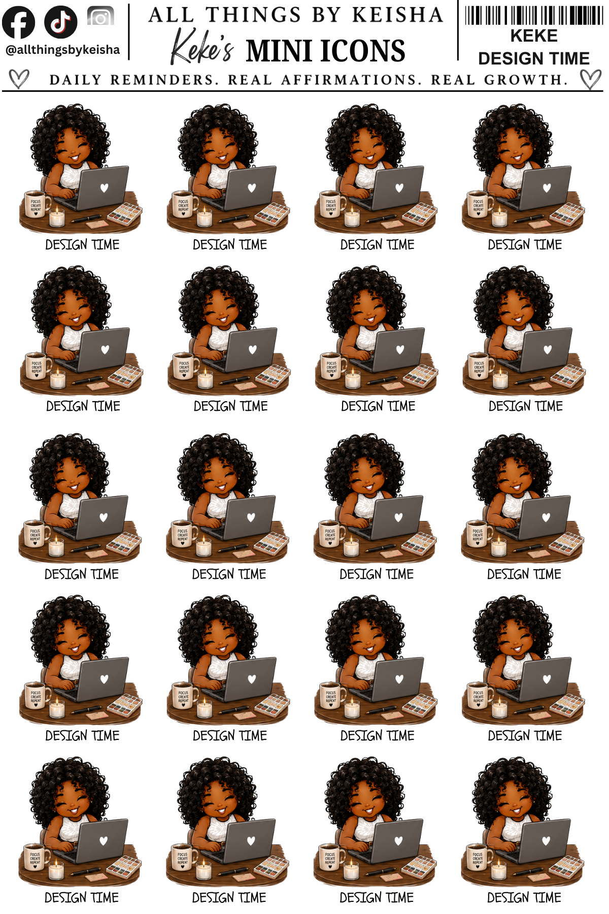 MINI KEKE - GIRL, I HAVE A LOT TO DO ICONS  VOLUME 2