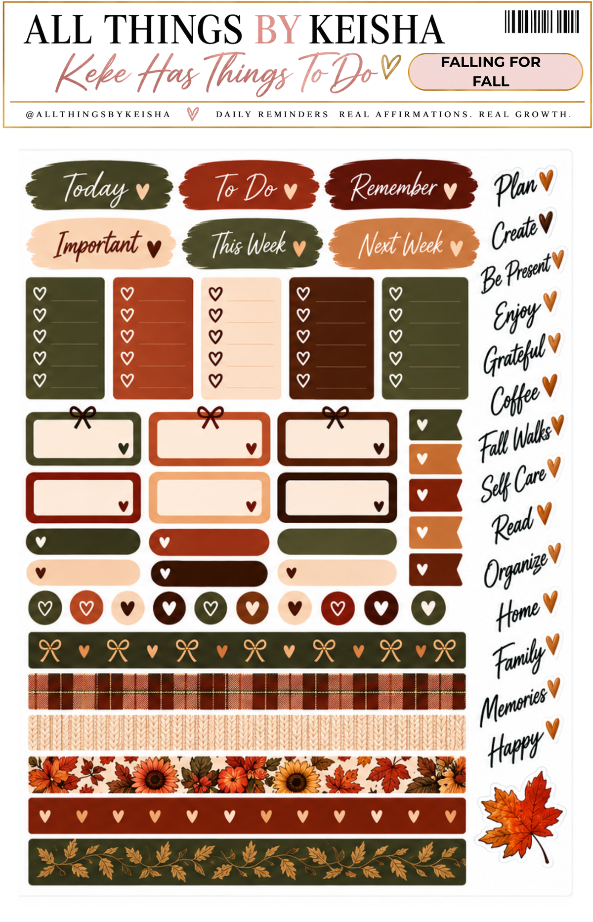 Falling for Fall - 2-Page Functional Kit