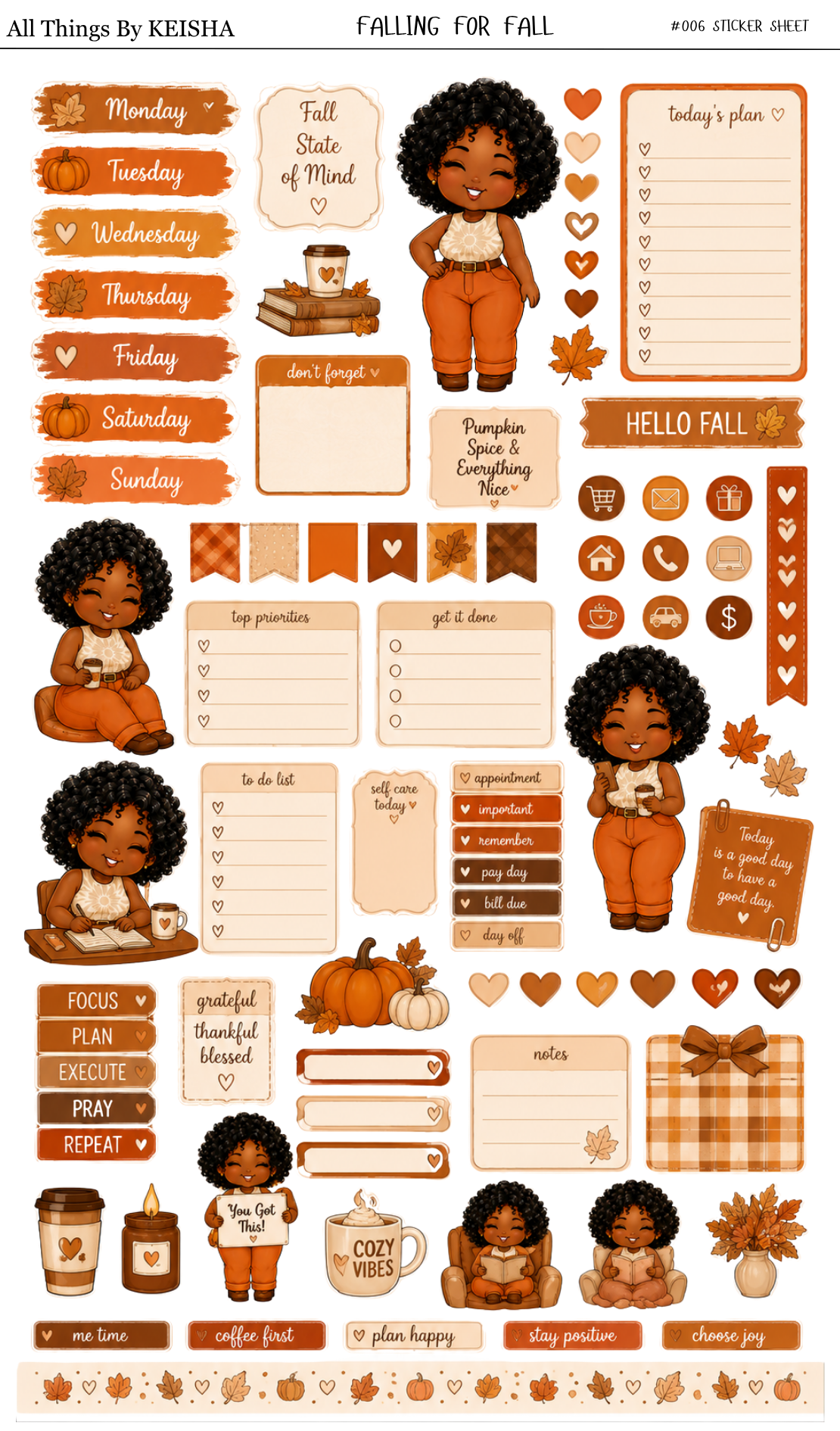 MINI KEKE FALLING FOR FALL B6  FUNCTIONAL SHEET