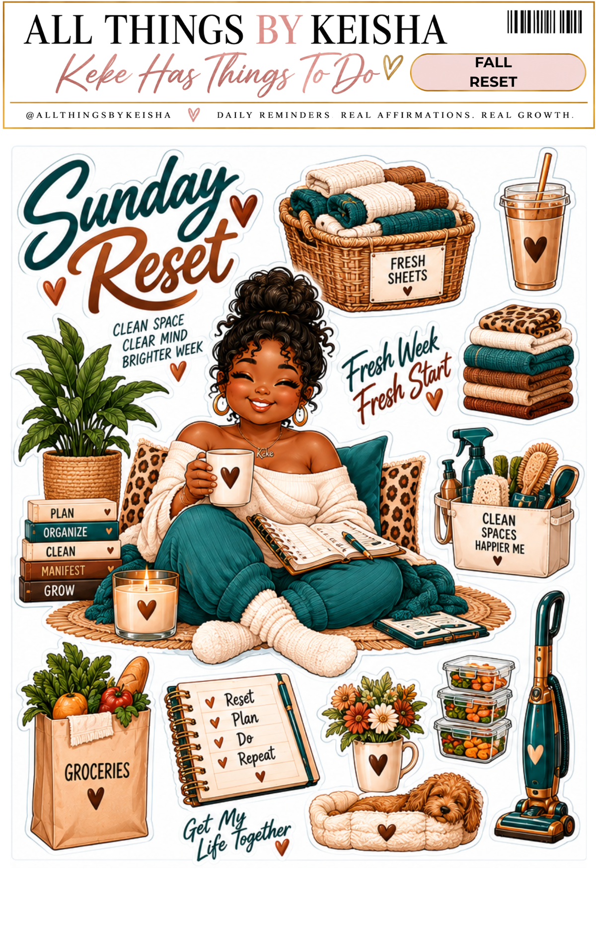 Sunday Reset - 2-Page Functional Kit