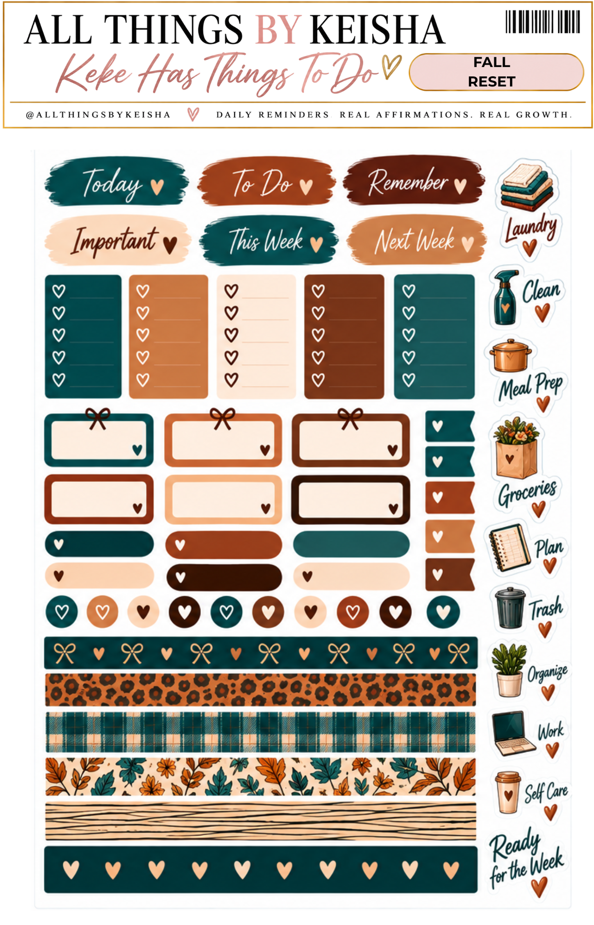 ALL THINGS BY KESHA: Planner Stickers,LLC