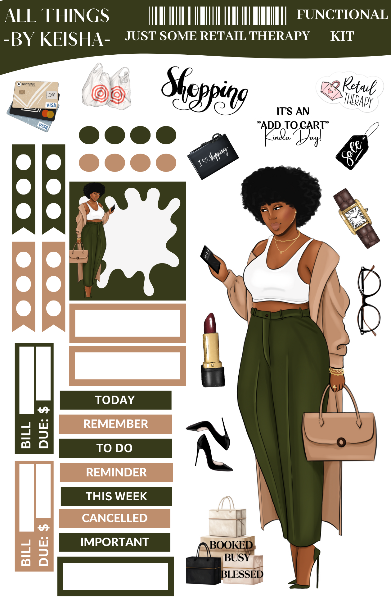 JUST SOME RETAIL THERAPY FUNCTIONAL KIT